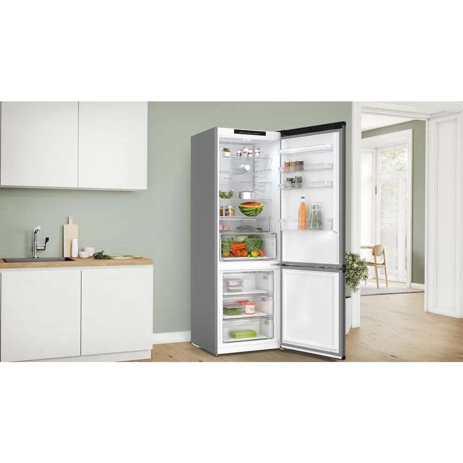Bosch KGN49OCAF Frigorifero Combinato Capacita 440 Lt Classe A Colore Accio Inox