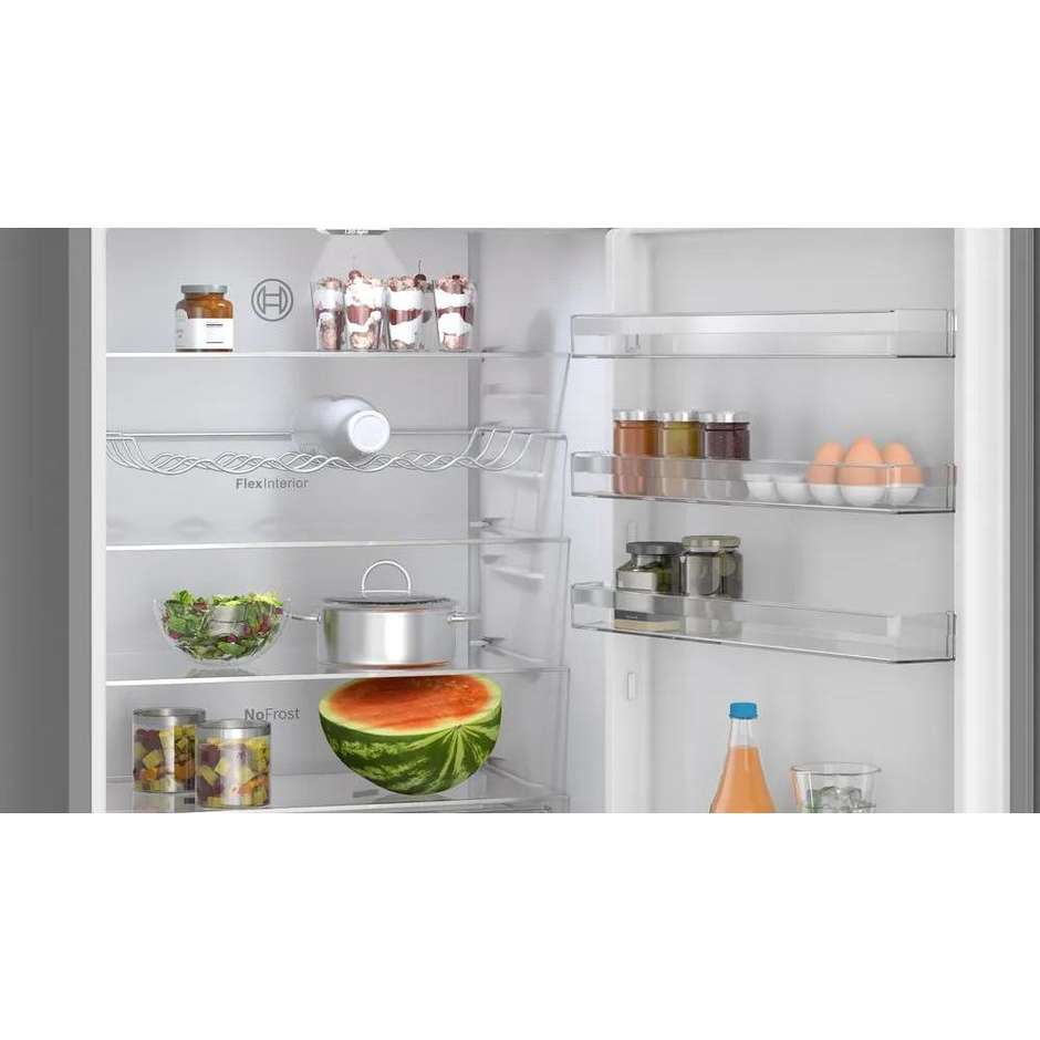 Bosch KGN49OCAF Frigorifero Combinato Capacita 440 Lt Classe A Colore Accio Inox
