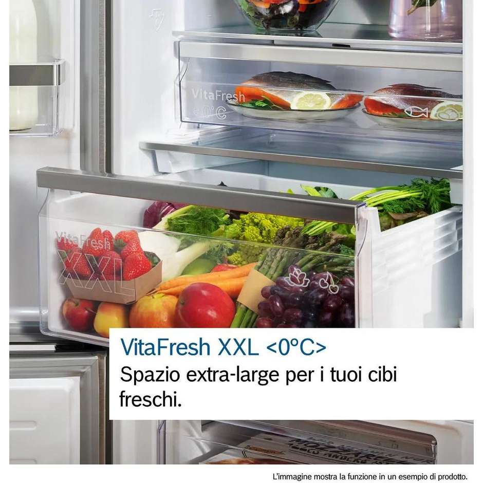 Bosch KGN49OCAF Frigorifero Combinato Capacita 440 Lt Classe A Colore Accio Inox