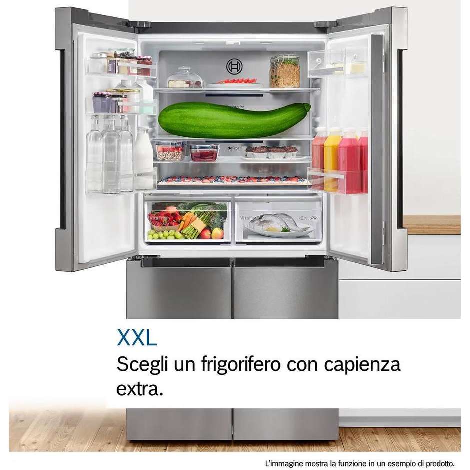 Bosch KGN49OCAF Frigorifero Combinato Capacita 440 Lt Classe A Colore Accio Inox