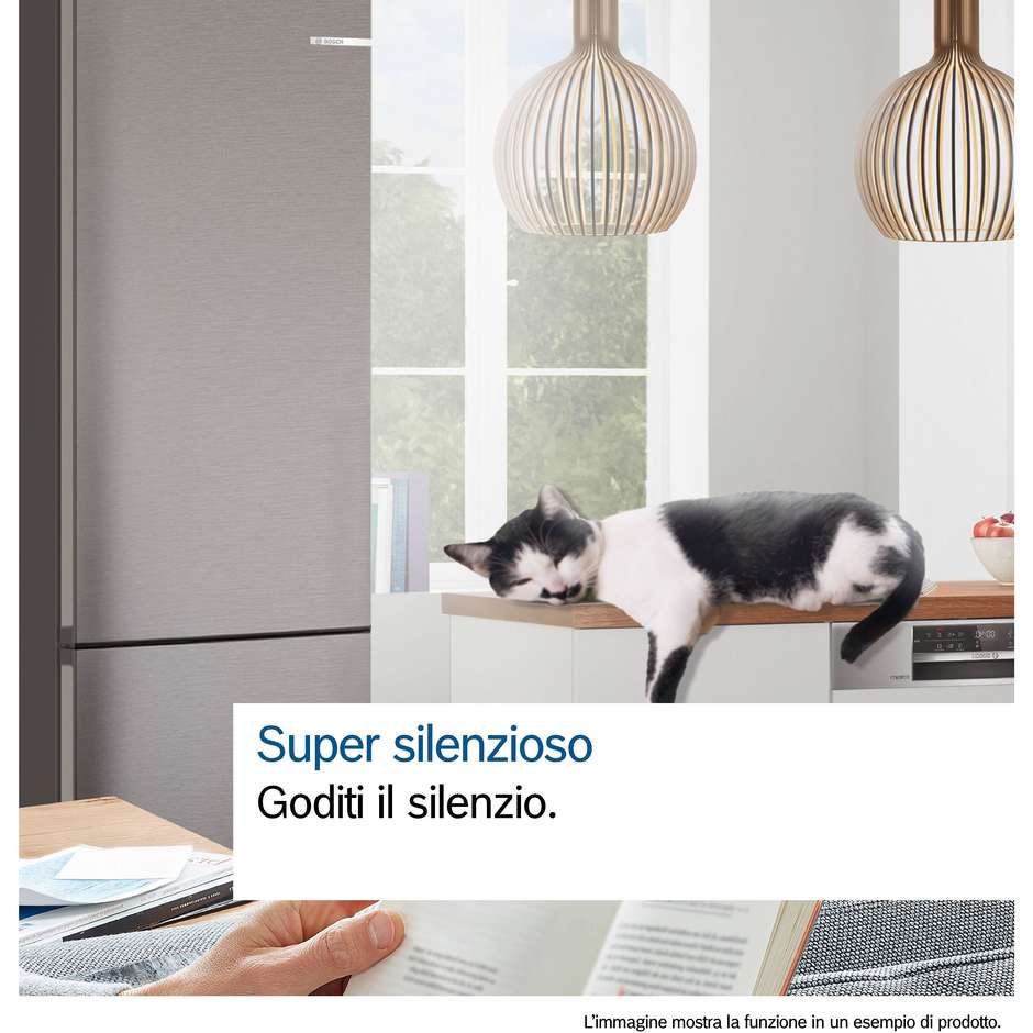 Bosch KGN49OCAF Frigorifero Combinato Capacita 440 Lt Classe A Colore Accio Inox
