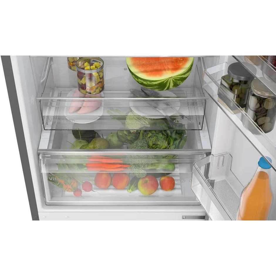 Bosch KGN49OCAF Frigorifero Combinato Capacità 440 Lt Classe A Colore Accio Inox