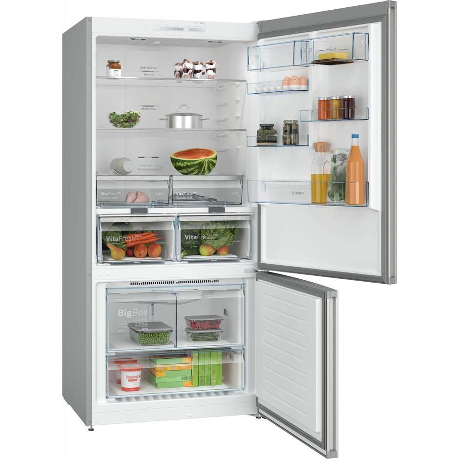 Bosch KGN86VIEA Frigorifero Combinato 631 Litri Classe E Acciaio Inox