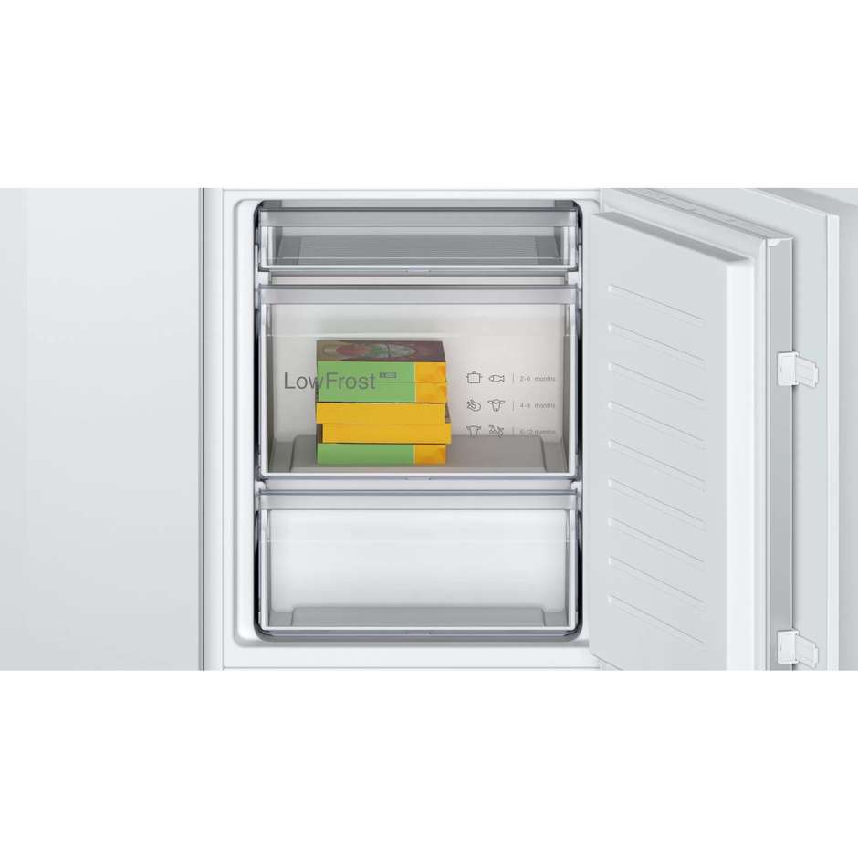BOSCH KIV865SE0 Frigorifero Combinato da Incasso 267 L Aria Circolante Dinamica Classe E 35 dB