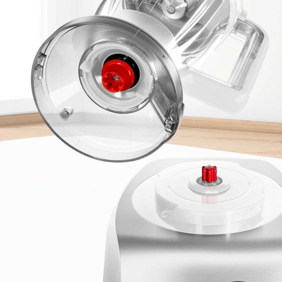 Bosch MC812S814 Food processor MultiTalent 8 + Accessori Potenza 1250 W Colore Bianco, Inox spazzolato