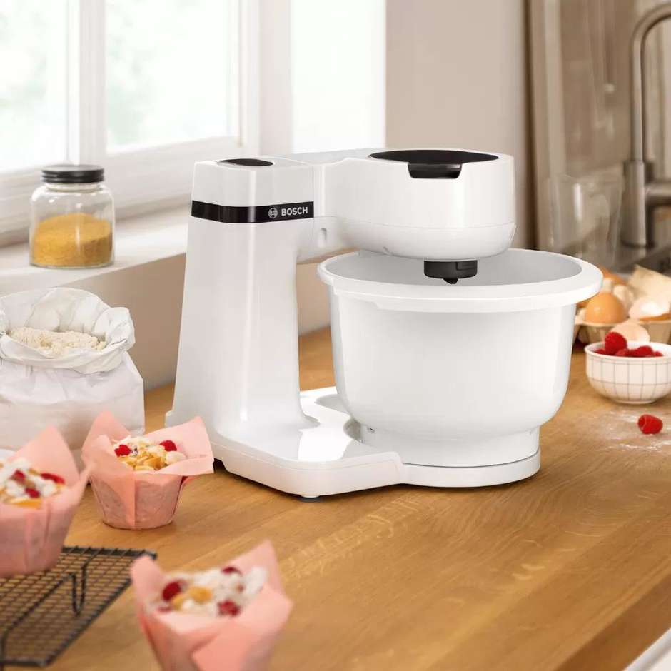 Bosch MUMS2AW00 Serie 2 impastatrice planetaria bianca 700 W da 3,8 l