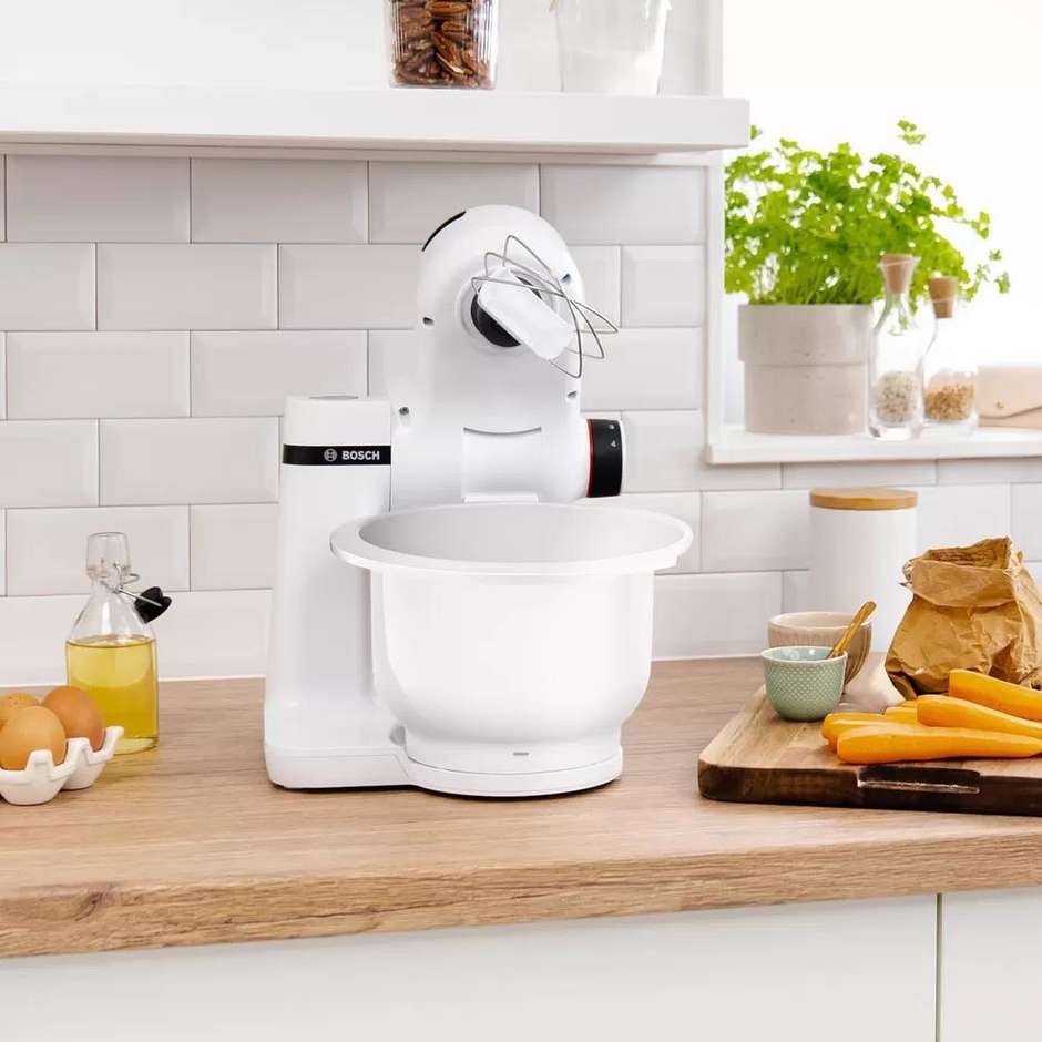 Bosch MUMS2AW00 Serie 2 impastatrice planetaria bianca 700 W da 3,8 l