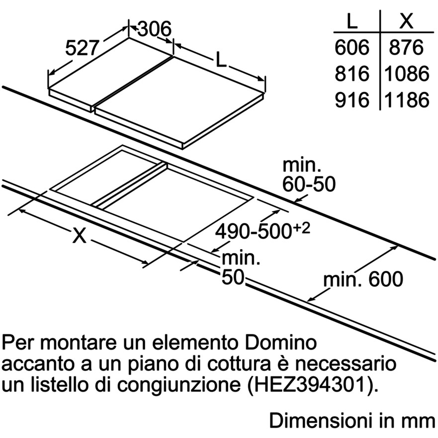 Bosch PIB375FB1E Piano cottura DOMINO ad induzione, 30cm, 2