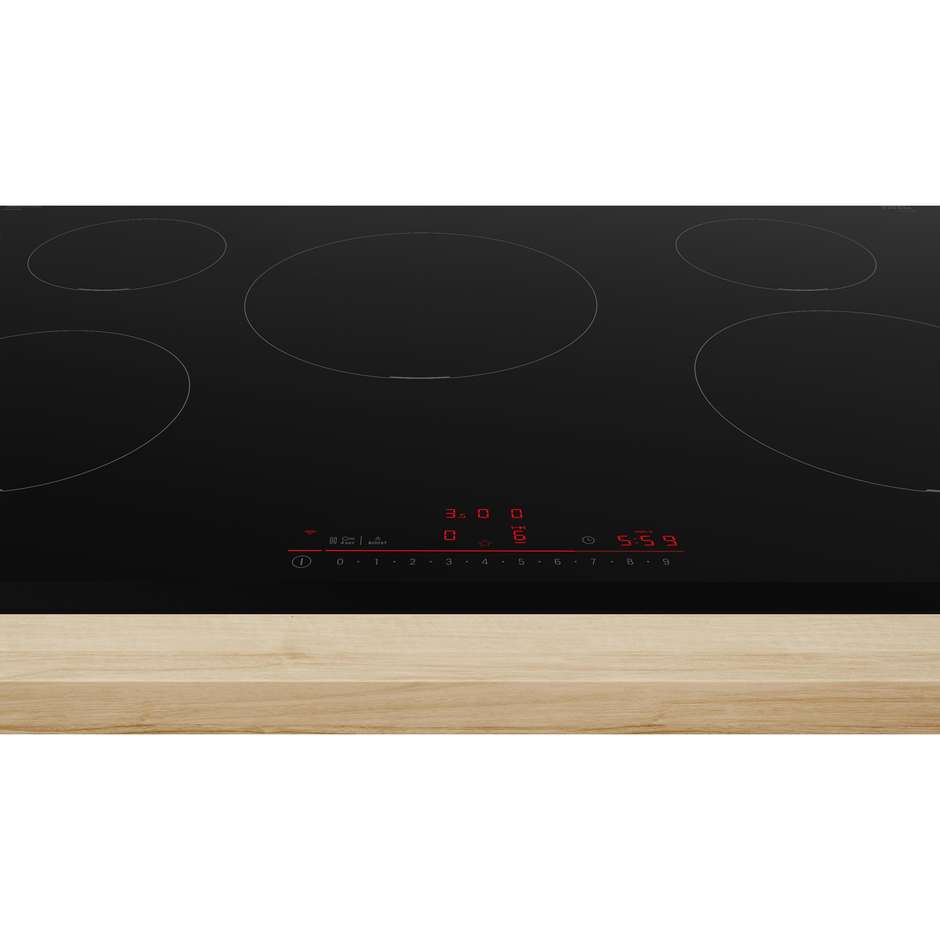 Bosch PIV831HB1E Serie 6 piano a induzione 80 cm, 5 zone standard e Wi-Fi