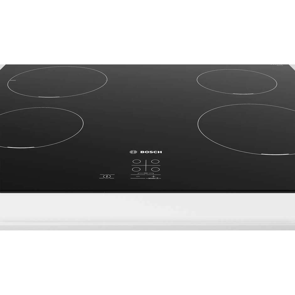 Bosch PUG611AA5E piano cottura a induzione 60 cm, 4 zone, PowerBoost, nero