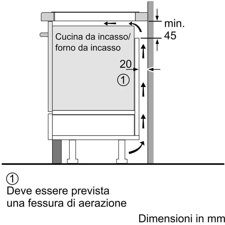 BOSCH PUG611AA5E Piano Cottura a Induzione 60 cm 4 Zone Touch Control Nero