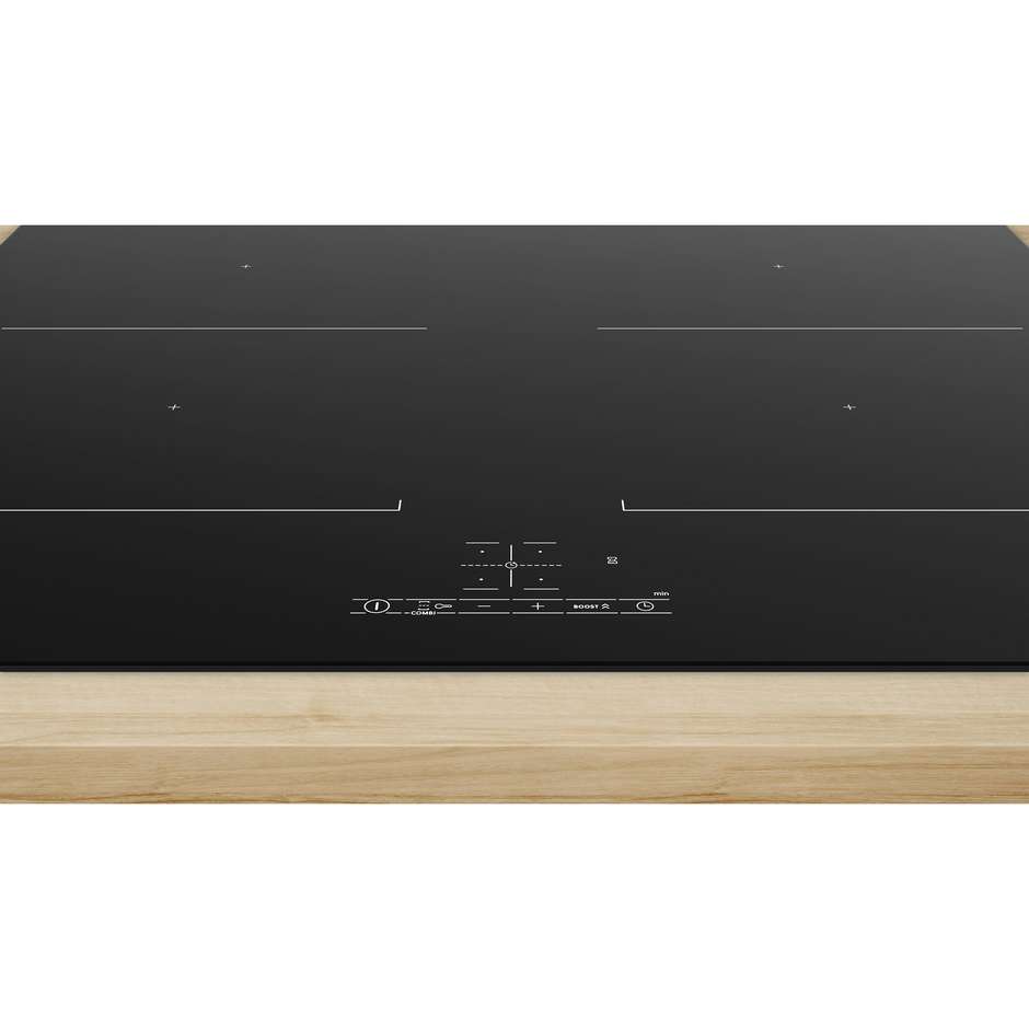 BOSCH PVQ611BB6E Piano Cottura a Induzione 60 cm 4 Zone Touch Control Nero