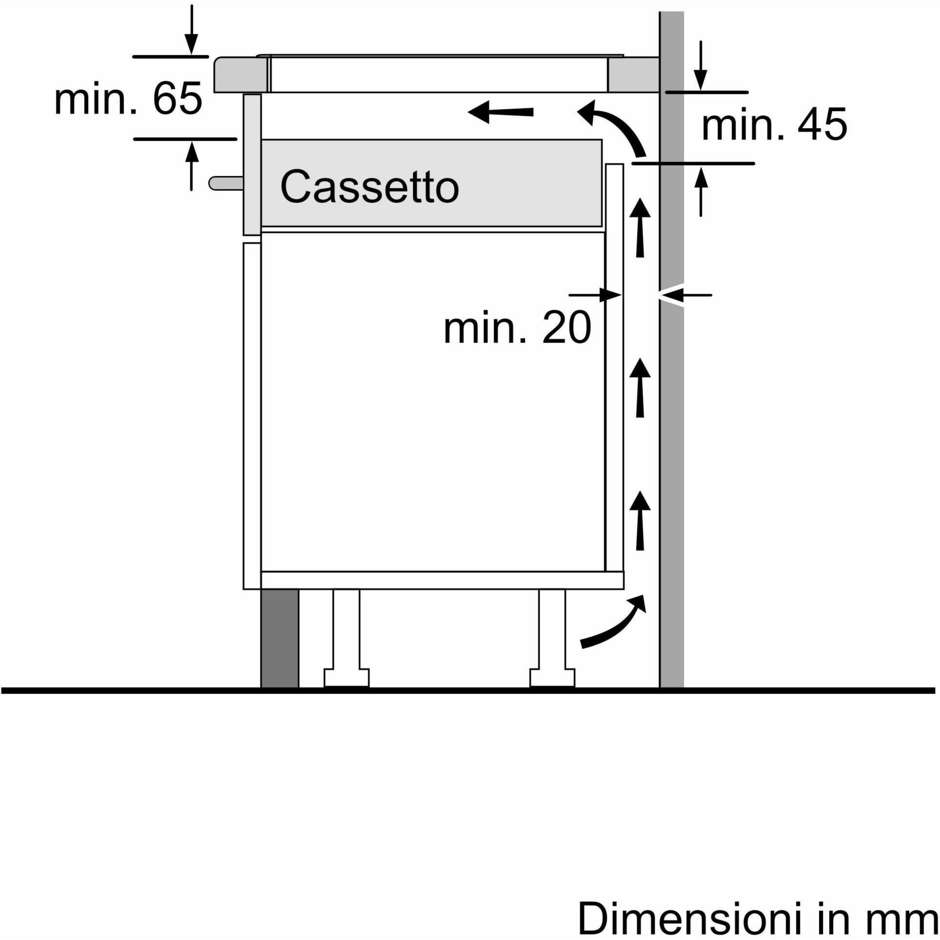 BOSCH PVQ611BB6E Piano Cottura a Induzione 60 cm 4 Zone Touch Control Nero