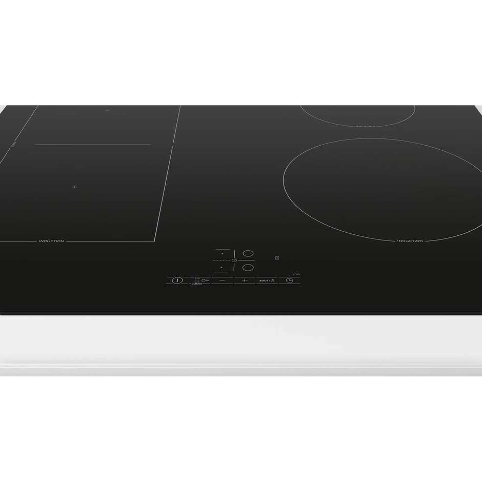 BOSCH PVS61RBB5E Piano Cottura a Induzione 60 cm 4 Zone Touch Control Nero