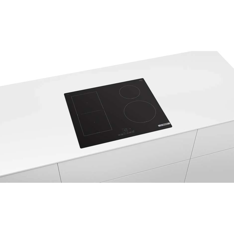 Bosch PVS61RBB5E Serie 4 piano cottura a induzione 60 cm, 4 zone Combi, nero