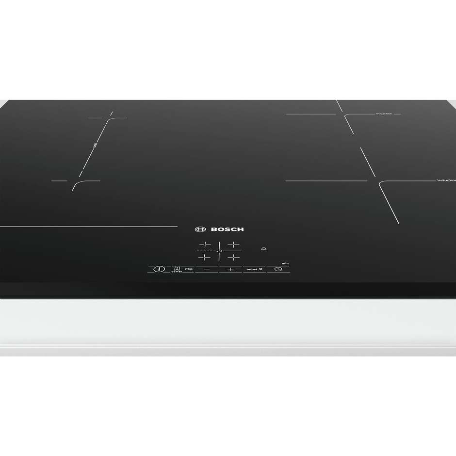 Bosch PVS631BB5E piano cottura a induzione 60 cm, 4 zone con Combi, nero