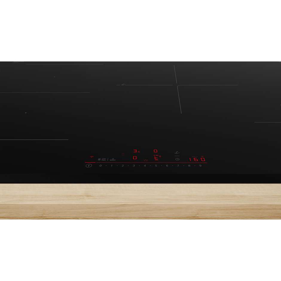 BOSCH PVS83KHC1Z Piano Cottura a Induzione 80 cm 4 Zone Touch Control Nero