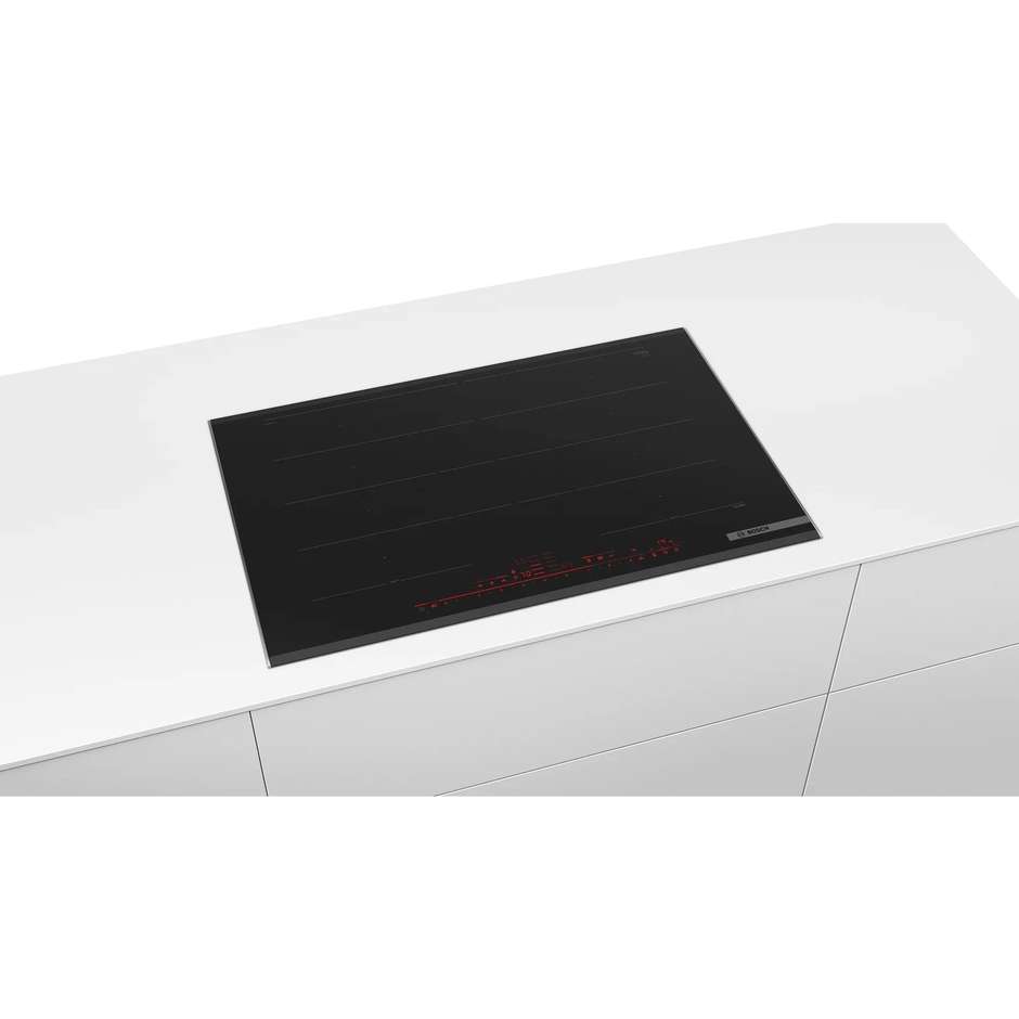 Bosch PXY875DW4E Serie 8 piano a induzione 4 zone FlexPlus, profili inox