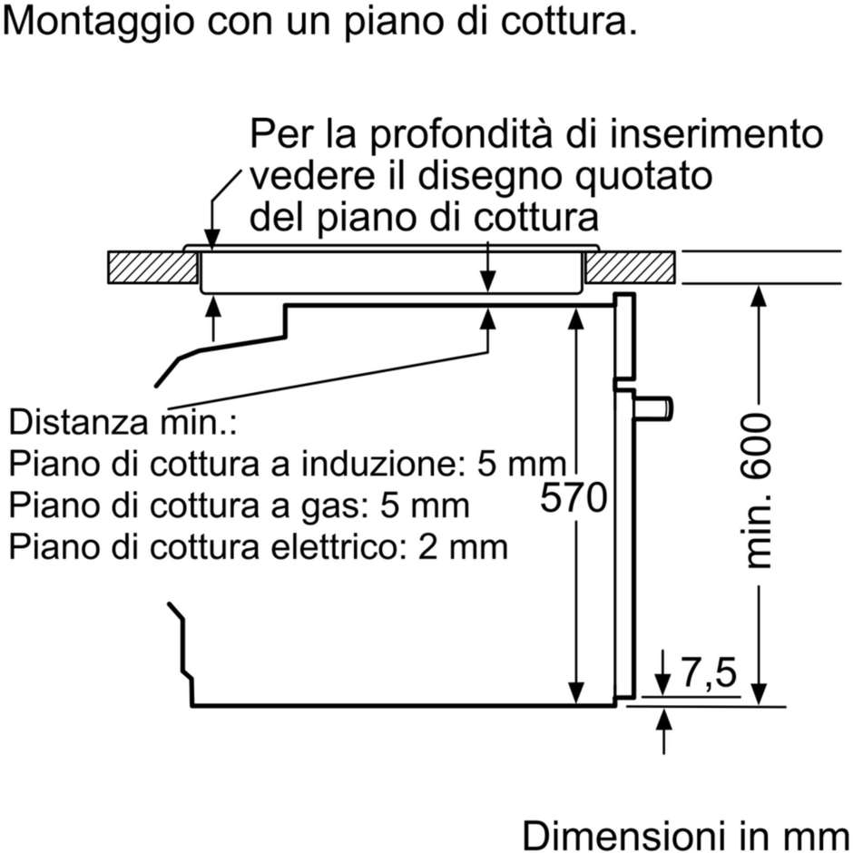 Bosch Serie 2 HBA172BB0 Forno da incasso 60 x 60 cm Capacita 71 Lt Potenza 3600 W Classe A Colore Nero