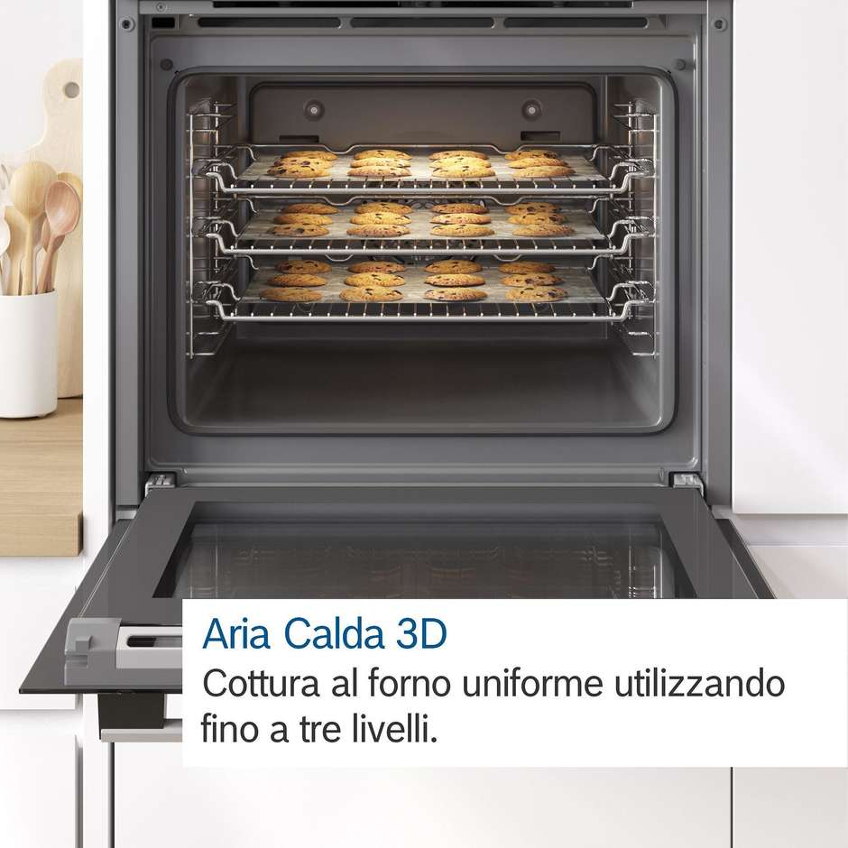 Bosch Serie 2 HBA172BS0 Forno da incasso 60 x 60 cm Capacita 71 Lt Potenza 3600 W Classe A Colore Acciaio