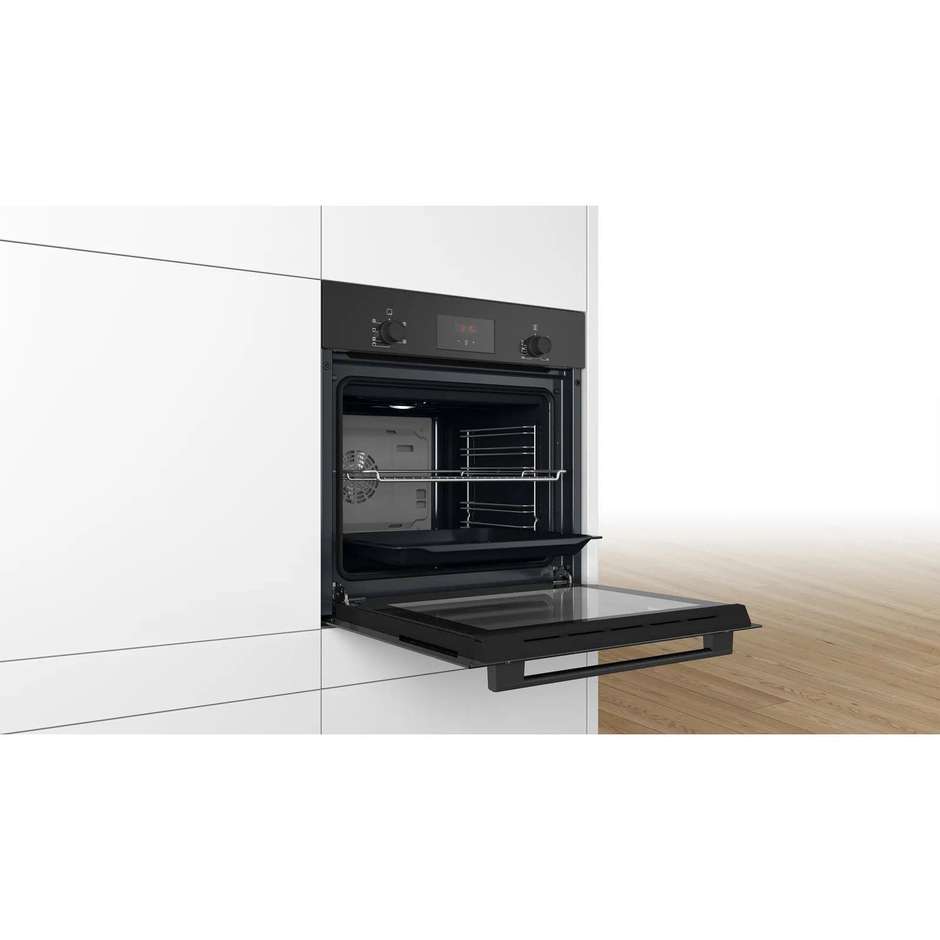 Bosch Serie 2 HBF133BA1 forno da incasso 66 L con Aria calda 3D ed EcoClean, nero