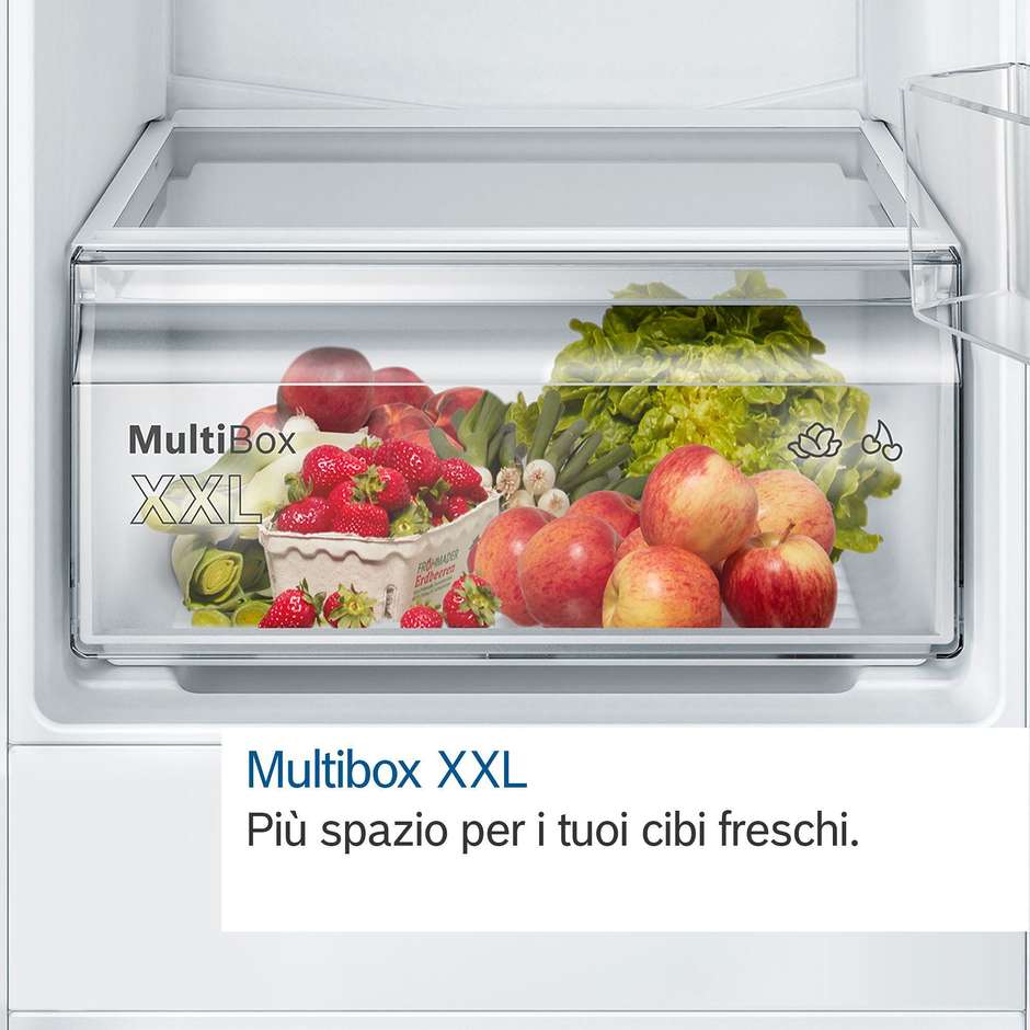Bosch Serie 2 KIN86NSE0 Frigorifero Combinato da Incasso 260 Litri No Frost Cassetto MultiBox XXL Classe E