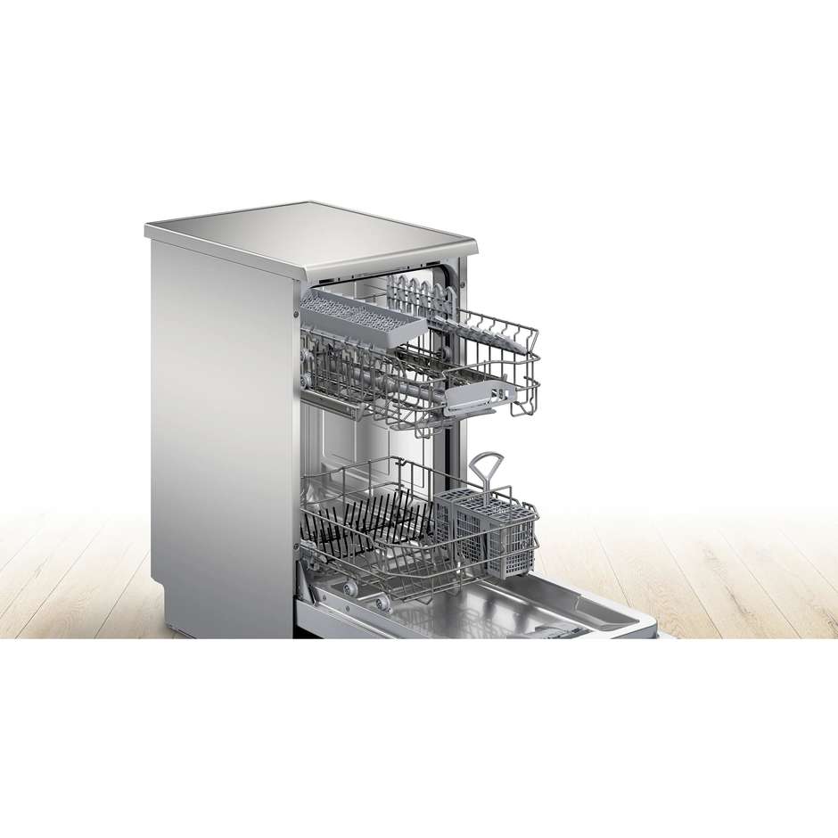 Bosch Serie 2 SPS2HKI55E Lavastoviglie Slim 45 cm 10 Coperti Home Connect Inox