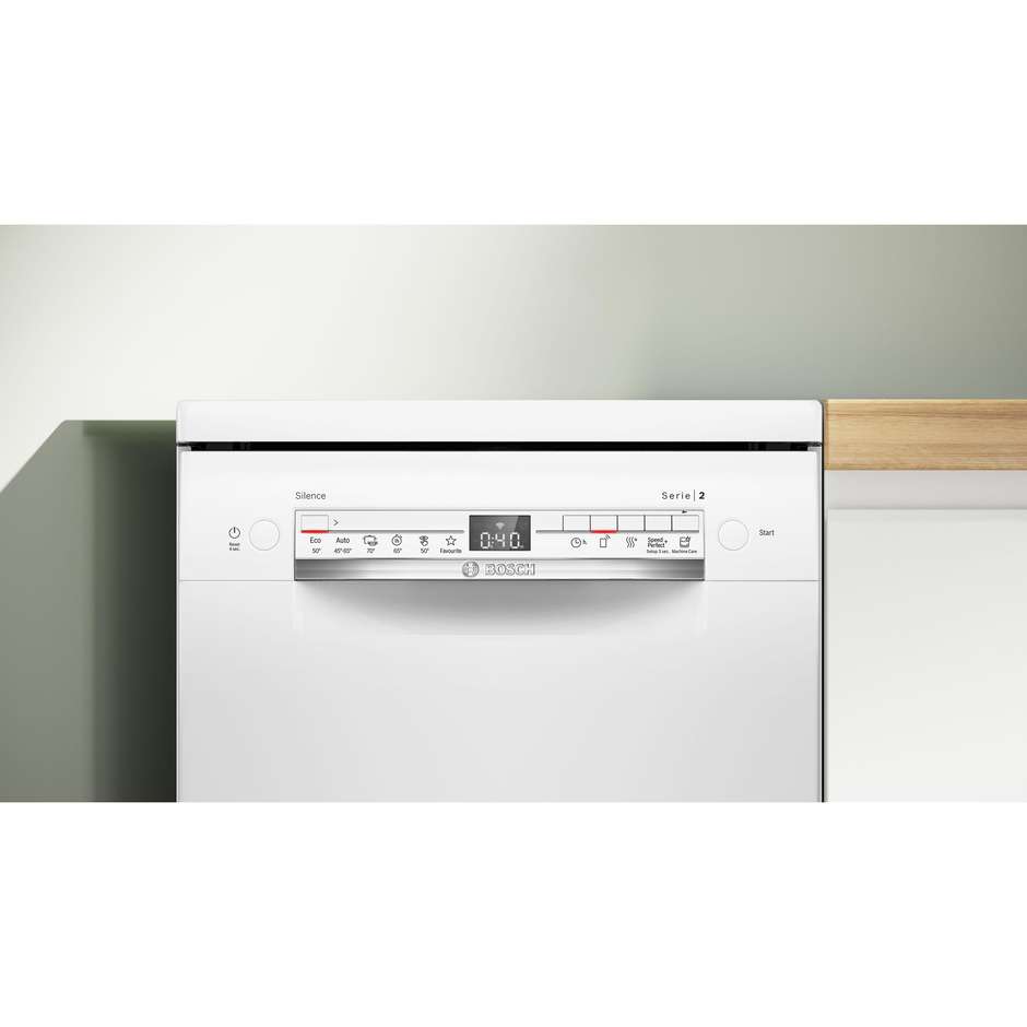 Bosch Serie 2 SPS2HKW58E Lavastoviglie da libera installazione 10 Coperti 6 Programmi Classe E Colore Bianco