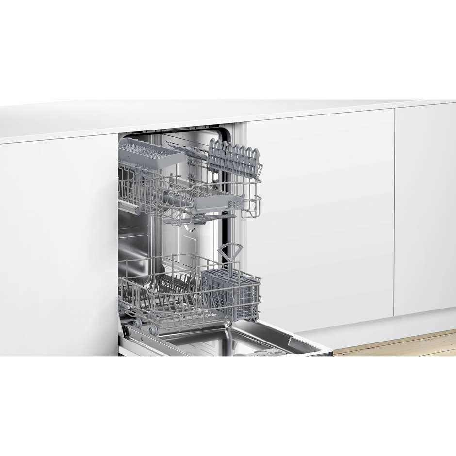 Bosch Serie 2 SPV2HKX42E Lavastoviglie a Scomparsa Totale Slim 45 cm 10 Coperti Home Connect ExtraDry Classe E