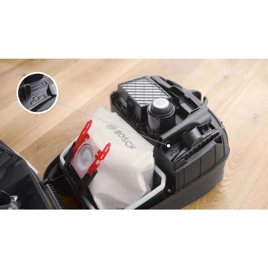 Bosch Serie 4 BGB41BA1 Aspirapolvere a Traino con Sacchetto 600 W 4 L Nero