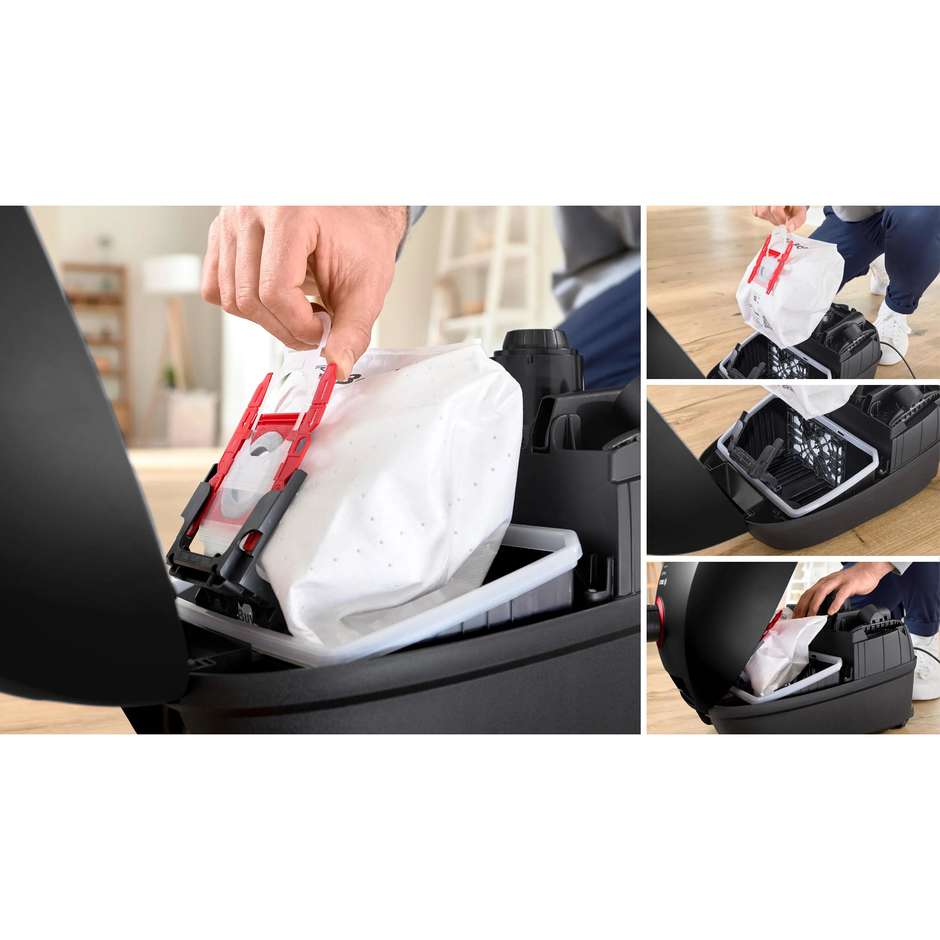 Bosch Serie 4 BGL41POW2H Aspirapolvere a traino Capacita 4 Lt Aspiratore a cilindro Secco 850 W Sacchetto per la polvere