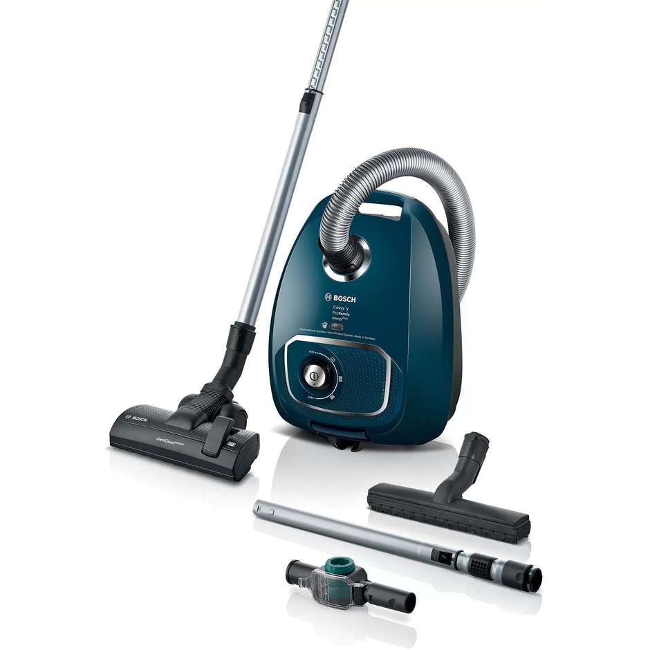 Bosch Serie 4 BGLS4FAM Aspirapolvere a traino Asciutto Potenza 700 W Colore Blu