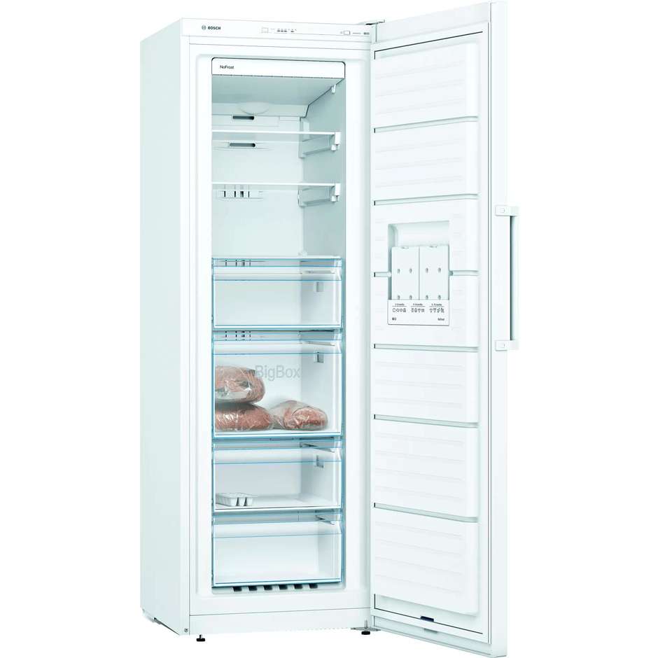 Bosch Serie 4 GSN33VWEP Congelatore Verticale No Frost BigBox 225 L Classe E Bianco