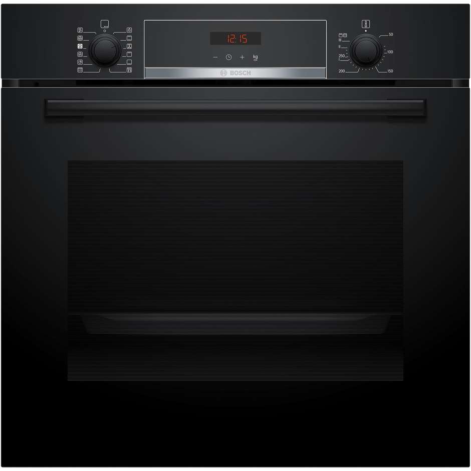Bosch Serie 4 HQA574BB3 forno da incasso 71 l con vapore e pirolisi, nero