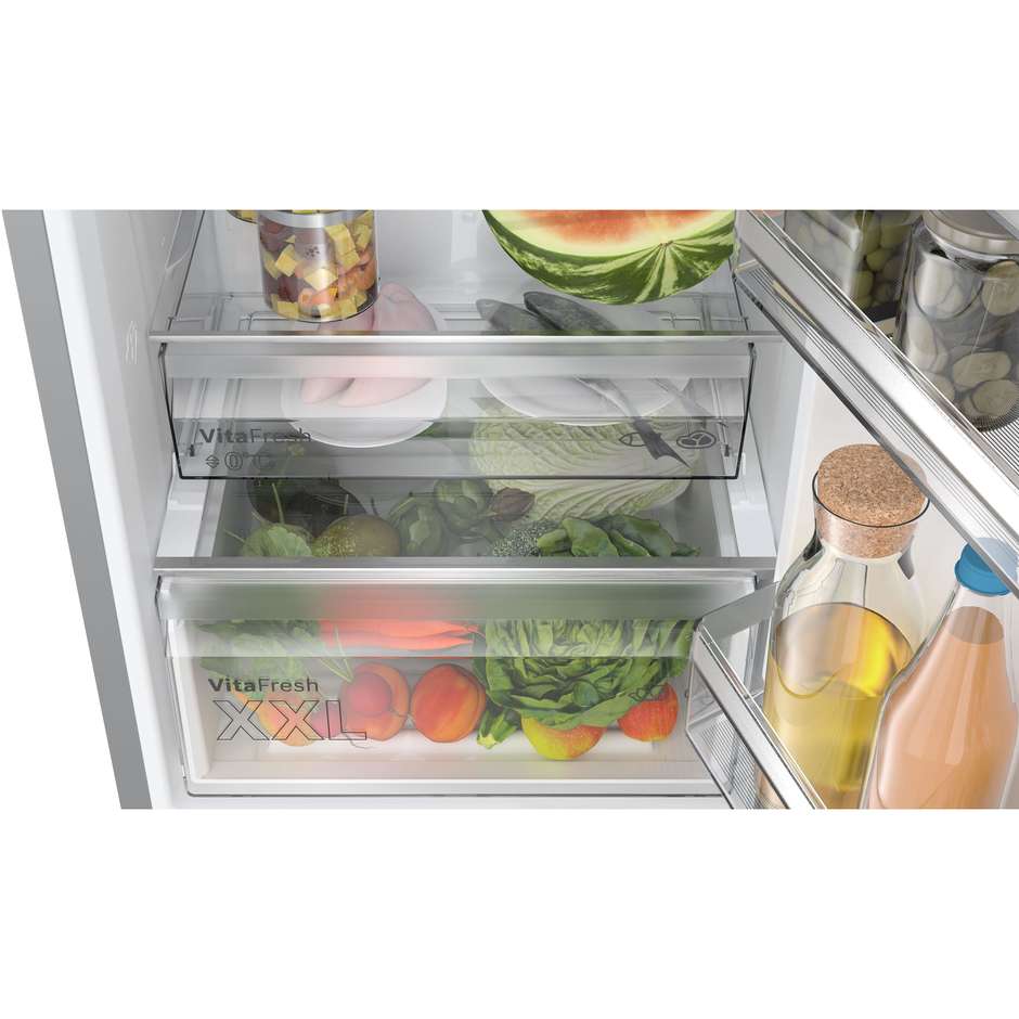 Bosch Serie 4 KGN392LCF Frigorifero Combinato Capacità 363 Lt Classe C Colore Acciaio inox