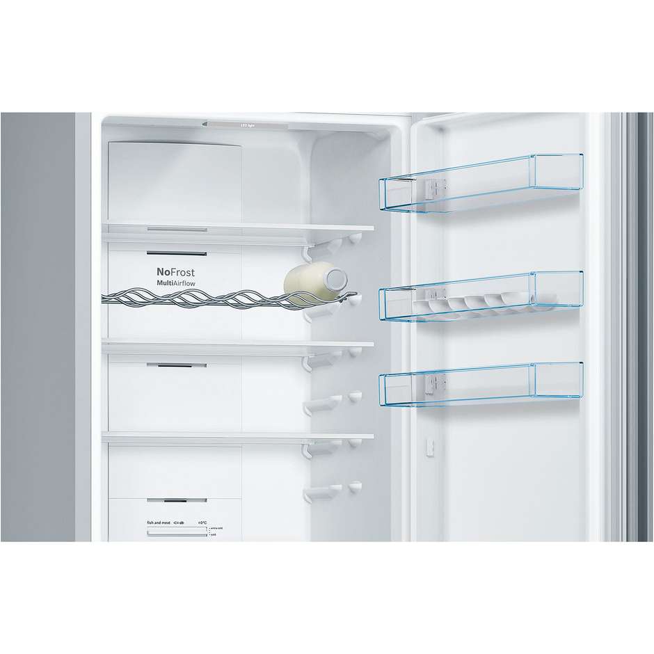 Bosch Serie 4 KGN392LDC Frigorifero Combinato VitaFresh XXL MultiAirflow NoFrost 368 L Classe D Inox