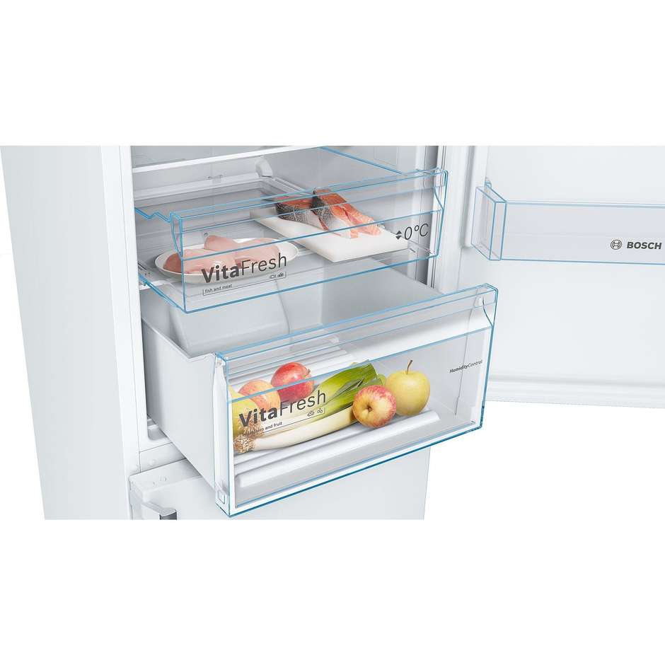 Bosch Serie 4 KGN39VWEQ Frigorifero Combinato VitaFresh MultiAirflow NoFrost 368 L Classe E Bianco