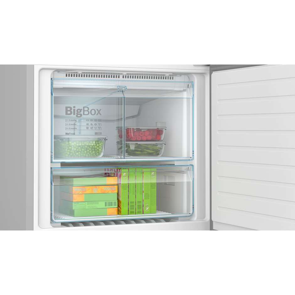 Bosch Serie 4 KGN76XIEP Frigorifero Combinato Capacita 526 Lt Classe E Colore Acciaio inox