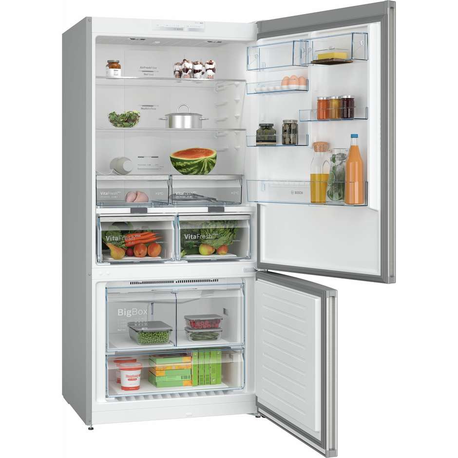 Bosch Serie 4 KGN86VIEA Frigorifero Combinato a Libera installazione Capacita 631 Lt Classe E Colore Acciaio inox