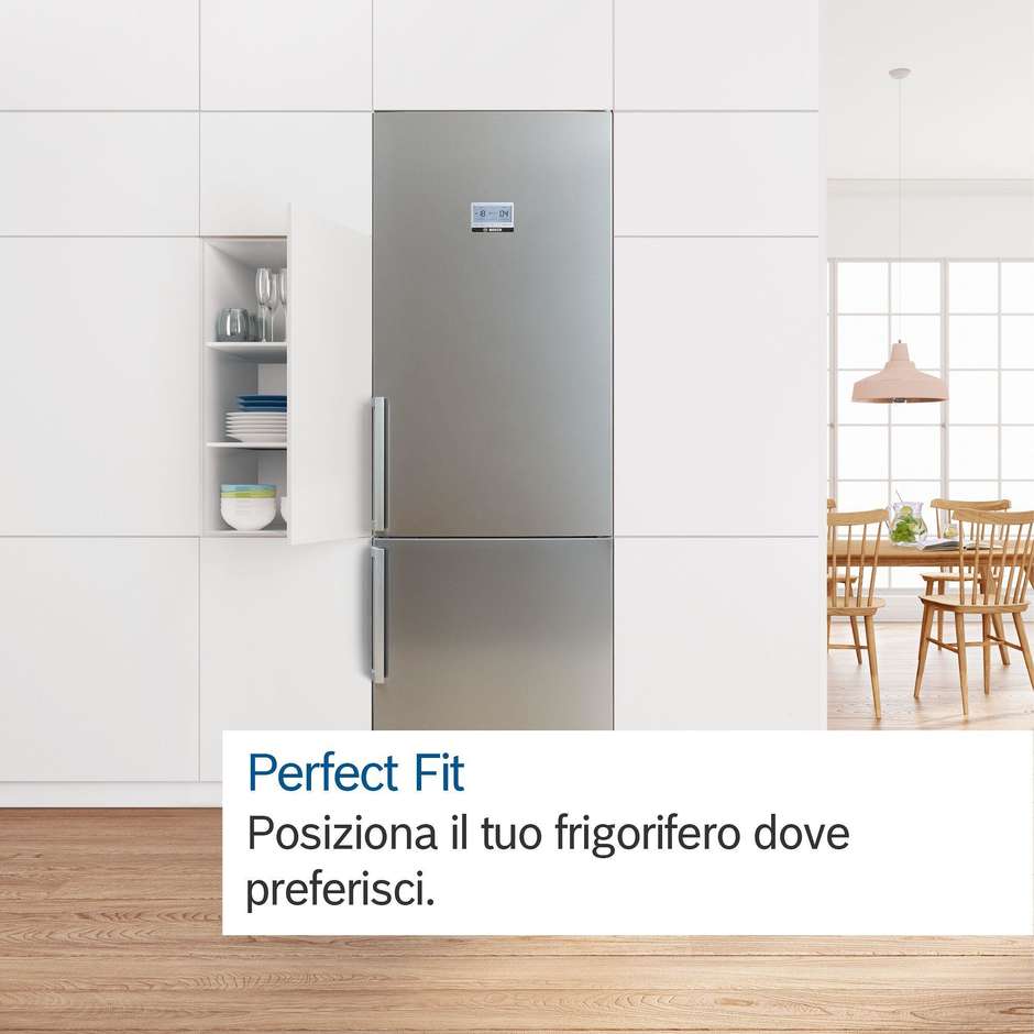 Bosch Serie 4 Maxi 70 cm KGN497WDF Frigorifero Combinato VitaFresh XXL NoFrost 483 L Classe D Bianco