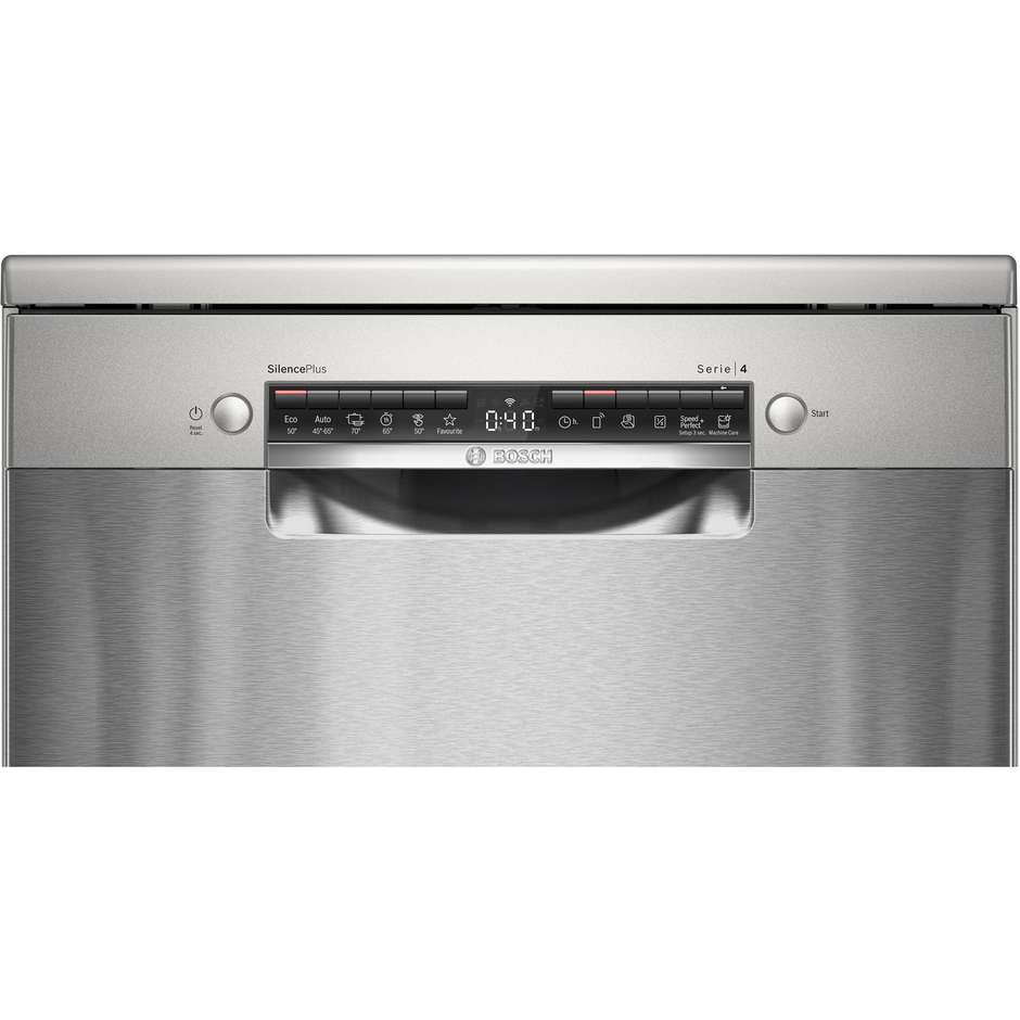 Bosch Serie 4 SMS4EMI02E Lavastoviglie Libera installazione 14 coperti 6 Programmi Classe C Colore Inox