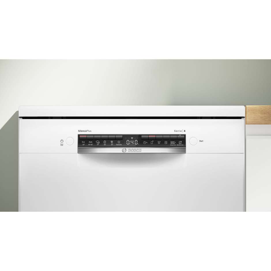 Bosch Serie 4 SMS4HMW06E Lavastoviglie 14 Coperti 6 Programmi Classe D Colore Bianco