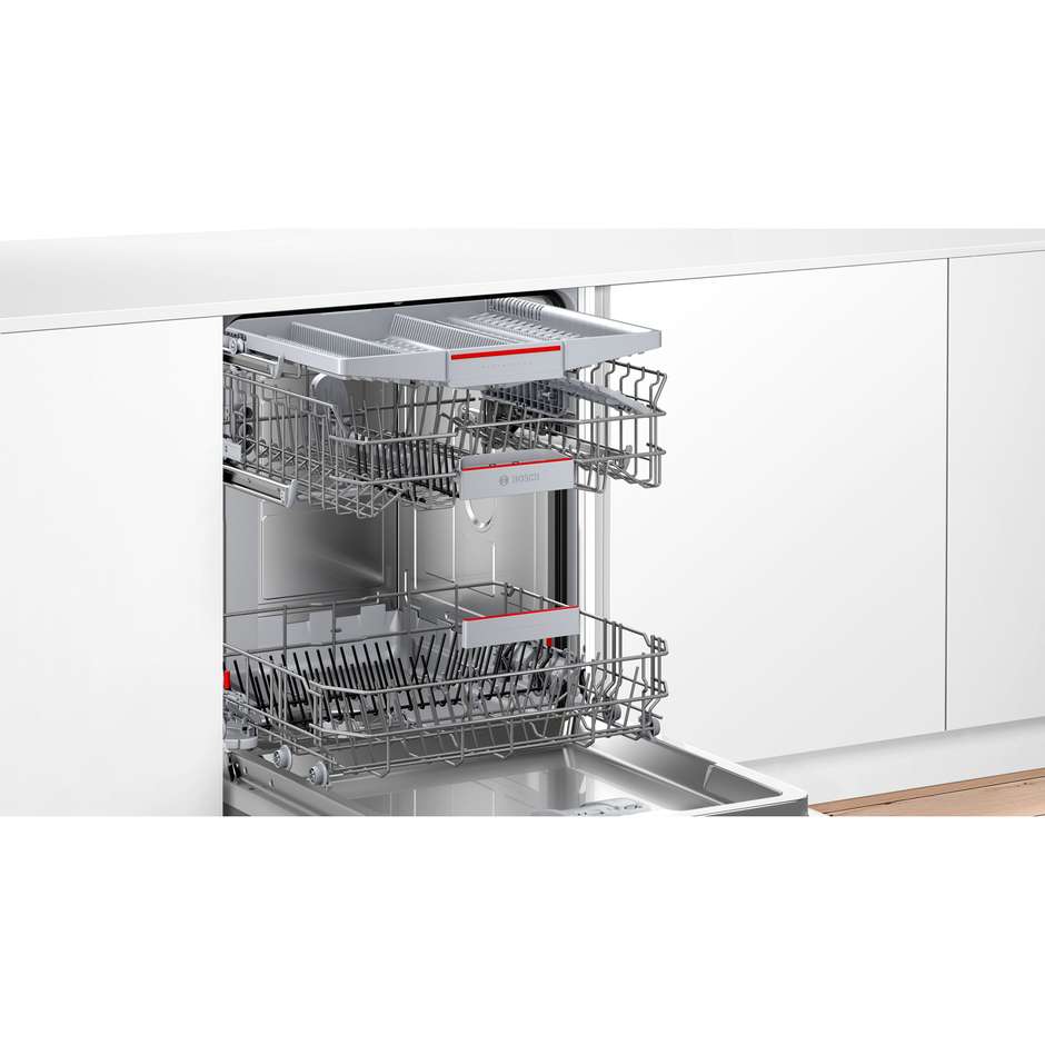 Bosch Serie 4 SMV4EVX01E Lavastoviglie da incasso 14 Coperti 6 programmi di lavaggio Classe C Colore Acciaio inox