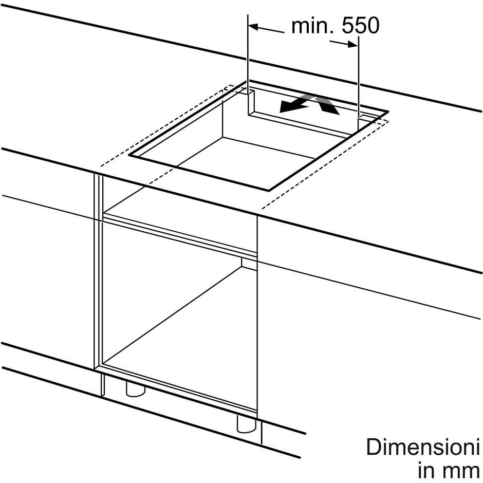 Bosch Serie 6 PIV831HB1E Piano cottura a induzione 80 cm 5 Zone di cotture Colore Nero