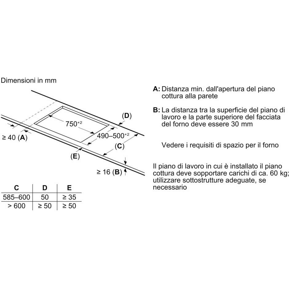 Bosch Serie 6 PVS83KHC1Z Piano cottura a induzione 80 cm CombInduction Colore Nero