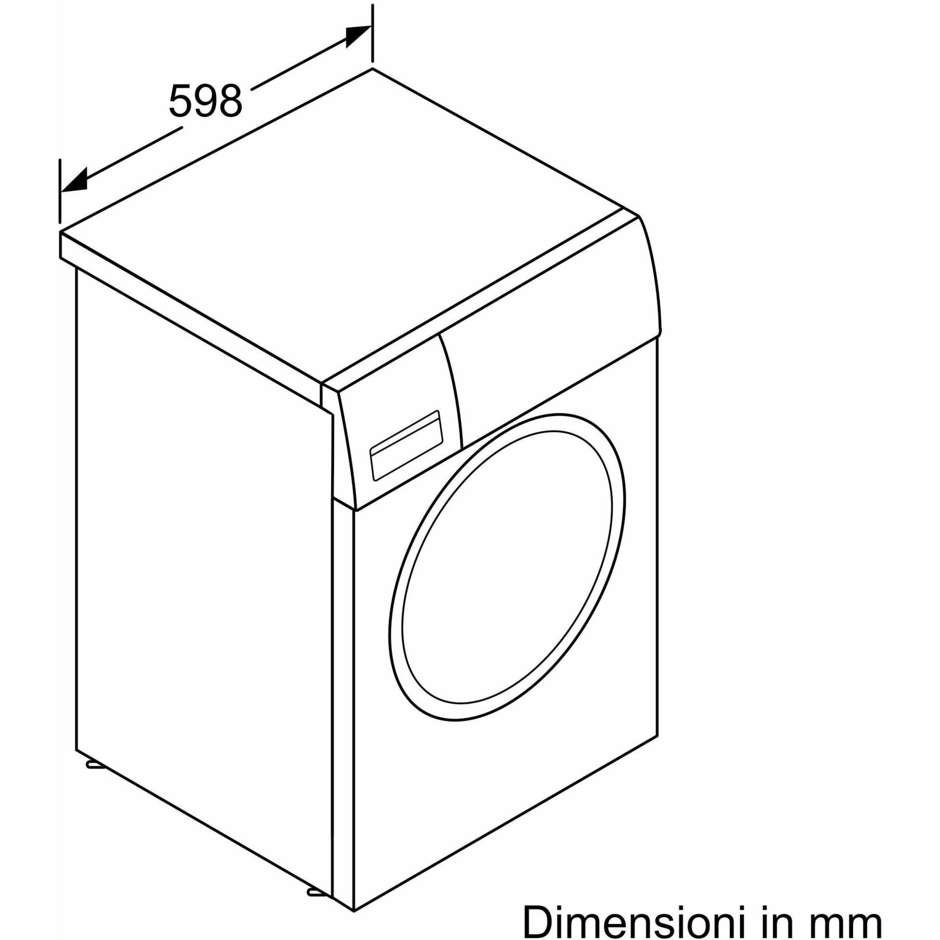 Bosch Serie 6 WGG254Z6II Lavatrice Caricamento frontale Capacita 10 kg 1400 Giri/min Classe A Bianco