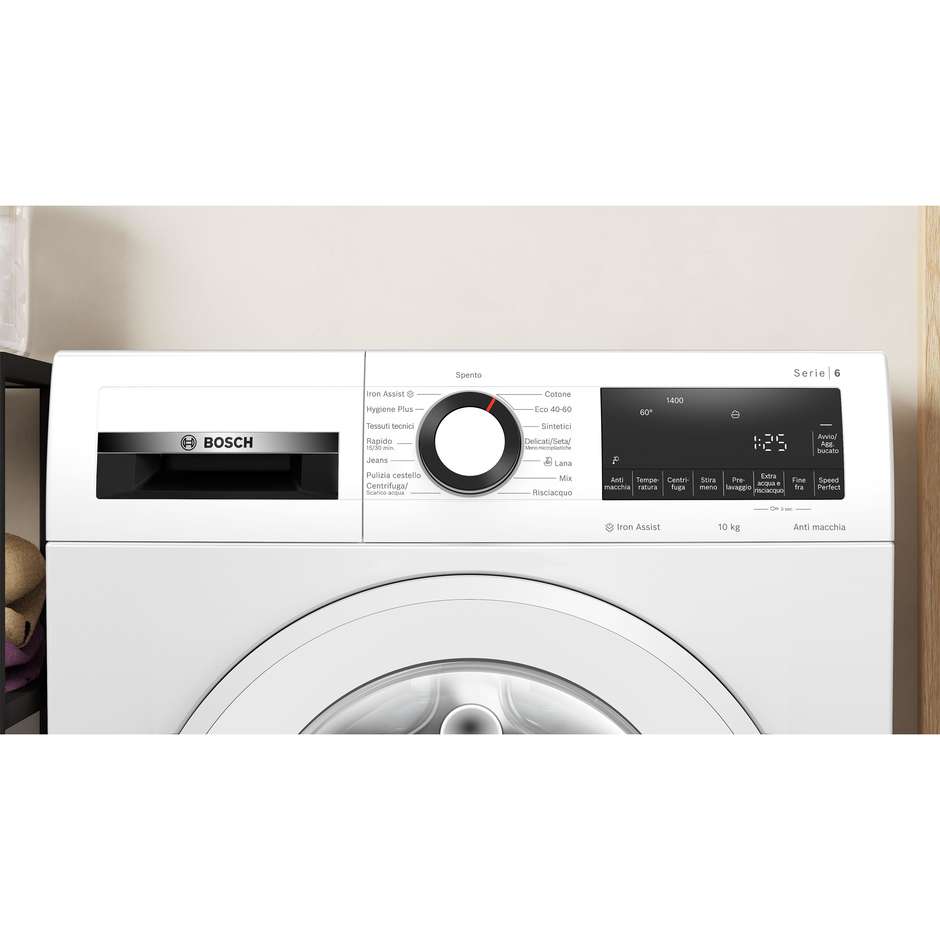 Bosch Serie 6 WGG254Z6II Lavatrice Caricamento frontale Capacita 10 kg 1400 Giri/min Classe A Bianco