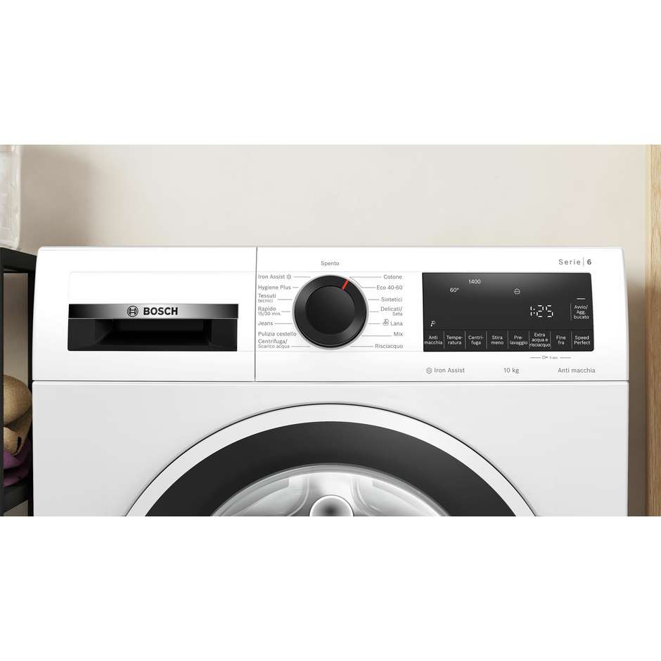 Bosch Serie 6 WGG254Z6IT Lavatrice Carica frontale Capacita 10 Kg 1400 Giri/min Classe A Colore Bianco