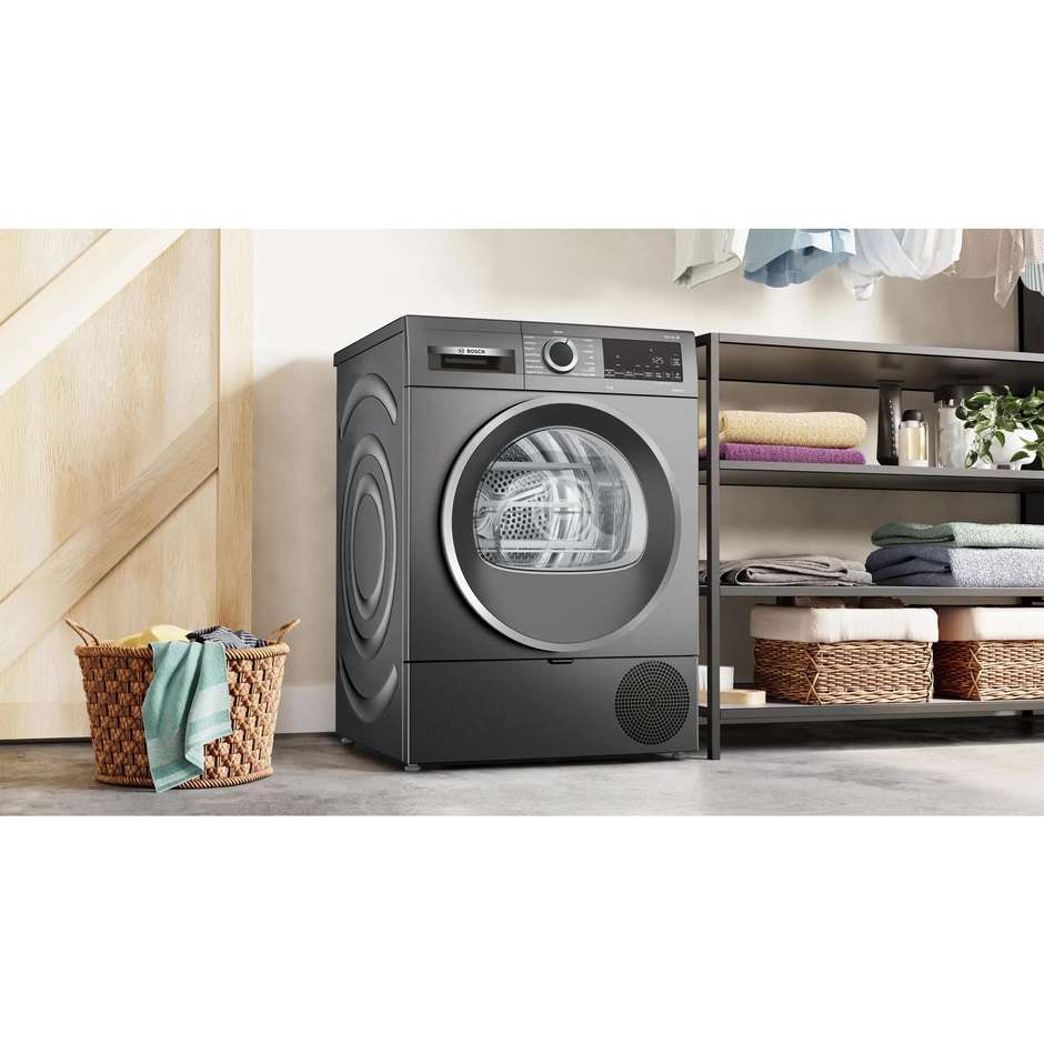 Bosch Serie 6 WQG243DRII Asciugatrice a Pompa di Calore 9 kg AutoDry Iron Assist Mezzo Carico Bianco