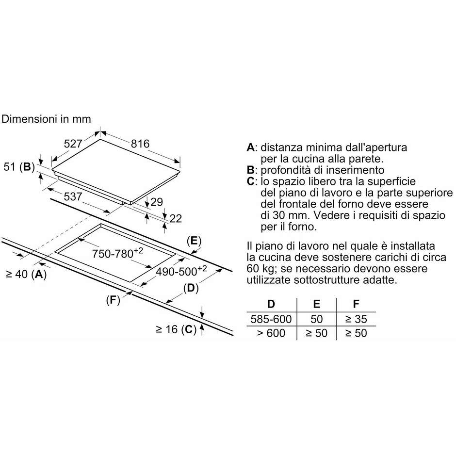 Bosch Serie 8 PXY875DW4E Piano cottura a induzione 80 cm Colore Nero